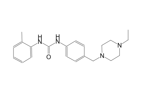 urea, N-[4-[(4-ethyl-1-piperazinyl)methyl]phenyl]-N'-(2-methylphenyl)-