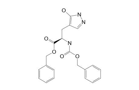 BENZYL-(2S)-2-BENZYLOXYCARBONYLAMINO-3-(5-HYDROXYPYRAZOL-4-YL)-PROPIONATE