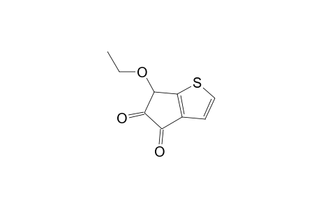 4H-Cyclopenta[b]thiophene-4,5(6H)-dione, 6-ethoxy-