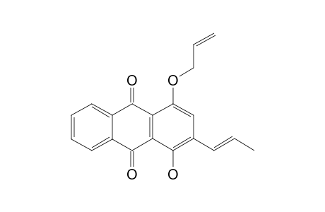1-HYDROXY-2-(PROP-1'-ENYL)-4-(PROP-2''-ENYLOXY)-ANTHRAQUINONE