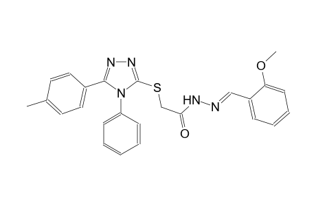 acetic acid, [[5-(4-methylphenyl)-4-phenyl-4H-1,2,4-triazol-3-yl]thio]-, 2-[(E)-(2-methoxyphenyl)methylidene]hydrazide