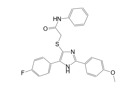 acetamide, 2-[[5-(4-fluorophenyl)-2-(4-methoxyphenyl)-1H-imidazol-4-yl]thio]-N-phenyl-
