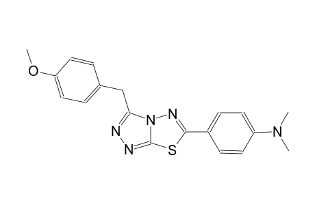 4-[3-(4-methoxybenzyl)[1,2,4]triazolo[3,4-b][1,3,4]thiadiazol-6-yl]-N,N-dimethylaniline