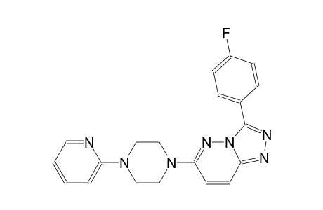 [1,2,4]triazolo[4,3-b]pyridazine, 3-(4-fluorophenyl)-6-[4-(2-pyridinyl)-1-piperazinyl]-