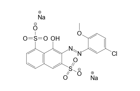 1,6-Naphthalenedisulfonic acid, 7-[(5-chloro-2-methoxyphenyl)azo]-8-hydroxy-, disodium salt