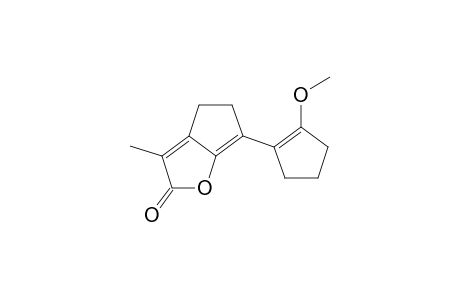 4-Methyl-8-(2-methoxycyclopentenyl)-2-oxabicyclo[3.3.0]octa-4,8-dien-3-one
