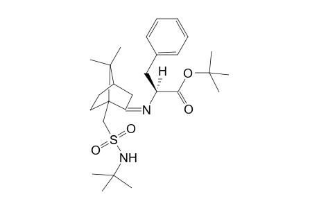 (S)-N-Tert-butyl-{2-[(1-(tert-butyloxycarbonyl)-2-phenylethyl-imino)-7,7-dimethylcyclo[2.2.1]heptyl-1yl]methyl}sulfonamide