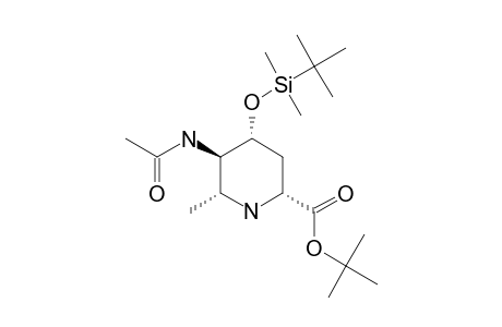TERT.-BUTYL-(2S,4S,5S,6S)-5-ACETAMIDO-4-[(TERT.-BUTYL)-DIMETHYLSILYLOXY]-6-METHYLPIPERIDINE-2-CARBOXYLATE