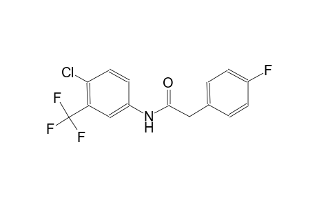 N-[4-chloro-3-(trifluoromethyl)phenyl]-2-(4-fluorophenyl)acetamide