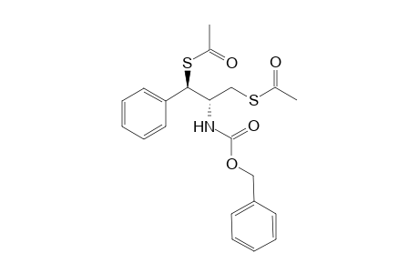 (1R,2R)-2-Benzyloxycarbonylamino-1-phenyl-1,3-propanedithiol diacetate