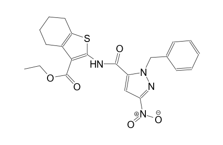 ethyl 2-{[(1-benzyl-3-nitro-1H-pyrazol-5-yl)carbonyl]amino}-4,5,6,7-tetrahydro-1-benzothiophene-3-carboxylate