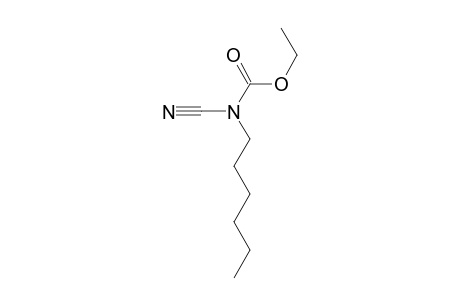 Ethyl N-cyano-N-hexylcarbamate