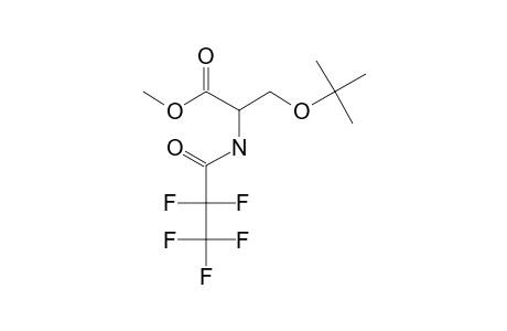 o-Tert.-butyl-L-serine, N-pentafluoropropionyl-, methyl ester