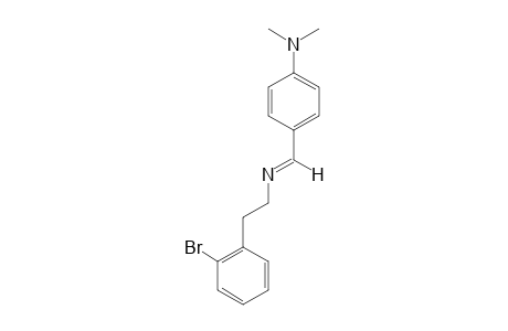 2-BrOMO-N-[(4-DIMETHYLAMINOPHENYL)-METHYLENE]-BENZENEETHANAMINE