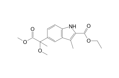 5-(1,2-dimethoxy-1-oxopropan-2-yl)-3-methyl-1H-indole-2-carboxylic acid ethyl ester