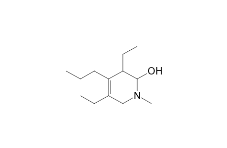 3,5-Diethyl-2-hydroxy-1,2,3,6-tetrahydro-N-methyl-4-propylpyridine