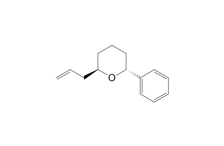 (2R,6R)-2-allyl-6-phenyl-tetrahydropyran