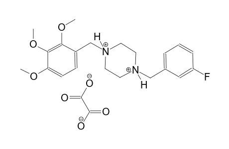 1-(3-fluorobenzyl)-4-(2,3,4-trimethoxybenzyl)piperazinediium oxalate
