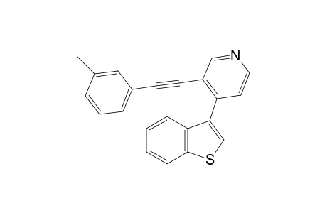 4-(Benzo[b]thien-3-yl)-3-(m-tolylethynyl)pyridine