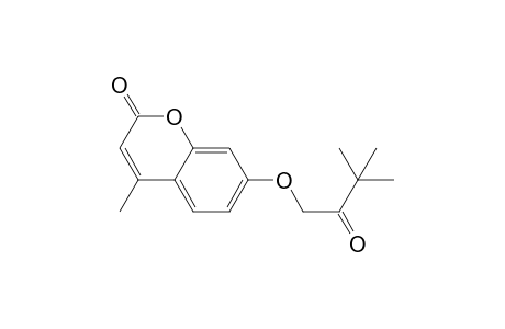 4-Methyl-7-(3,3-dimethyl-2-oxobutoxy)-2H-1-benzopyran-2-one