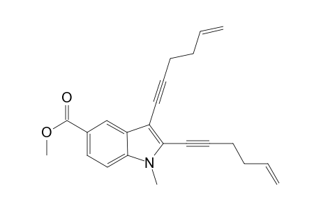 Methyl 2,3-Di(hex-5-en-1-yn-1-yl)-1-methyl-1H-indole-5-carboxylate