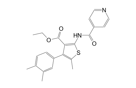 ethyl 4-(3,4-dimethylphenyl)-2-(isonicotinoylamino)-5-methyl-3-thiophenecarboxylate
