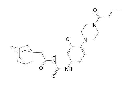 N-(1-adamantylacetyl)-N'-[4-(4-butyryl-1-piperazinyl)-3-chlorophenyl]thiourea