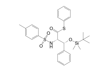 S-Phenyl (2S,3R)-3-(tert-butyldimethylsiloxy)-3-phenyl-2-(toluene-p-sulfonamido)propanethioate