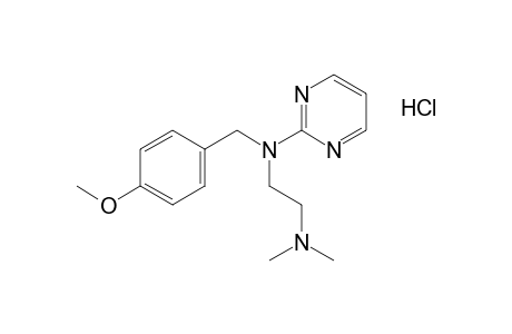 2-{[2-(dimethylamino)ethyl](p-methoxybenzyl)amino]pyridine, monohydrochloride