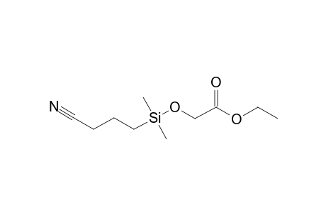 Ethyl glycolate, (3-cyanopropyl)dimethylsilyl ether