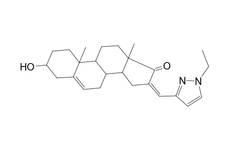 (16Z)-16-[(1-ethyl-3-pyrazolyl)methylidene]-3-hydroxy-10,13-dimethyl-2,3,4,7,8,9,11,12,14,15-decahydro-1H-cyclopenta[a]phenanthren-17-one