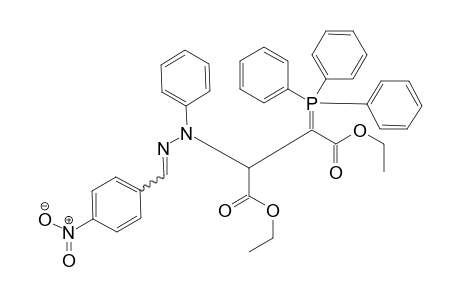 Diethyl 2-(1-(4-nitrobenzylidene)-2-phenylhydrazine-1-yl)-3-(triphenylphosphoranylidene)butandioate