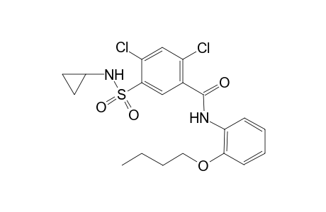 Benzamide, N-(2-butoxyphenyl)-2,4-dichloro-5-[(cyclopropylamino)sulfonyl]-