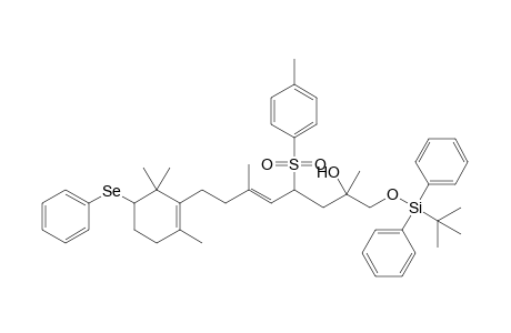 5-Octen-2-ol, 1-[[(1,1-dimethylethyl)diphenylsilyl]oxy]-2,6-dimethyl-4-[(4-methylphenyl)sulfonyl]-8-[2,6,6-trimethyl-5-(phenylseleno)-1-cyclohexen-1-yl]-