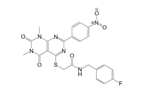acetamide, N-[(4-fluorophenyl)methyl]-2-[[5,6,7,8-tetrahydro-6,8-dimethyl-2-(4-nitrophenyl)-5,7-dioxopyrimido[4,5-d]pyrimidin-4-yl]thio]-