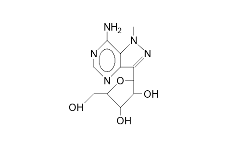 7-Amino-1-methyl-3-(.beta.-D-ribofuranosyl)-pyrazolo(4,3-D)pyrimidine