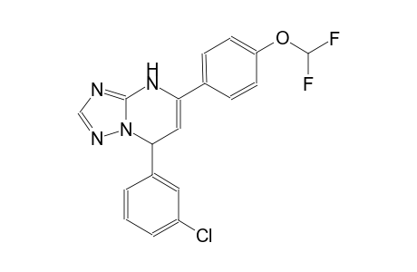 7-(3-chlorophenyl)-5-[4-(difluoromethoxy)phenyl]-4,7-dihydro[1,2,4]triazolo[1,5-a]pyrimidine