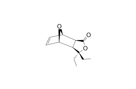 5,5-Diethyl-4,10-dioxa-exo-tricyclo-[5.2.0(2,6)]-dec-8-en-3-one