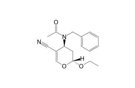 (2RS,4SR)-4-(N-Acetyl-N-benzylamino)-2-ethoxy-3,4-dihydro-2H-pyran-5-carbonitrile