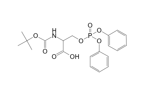 2-(tert-butoxycarbonylamino)-3-diphenoxyphosphoryloxy-propanoic acid