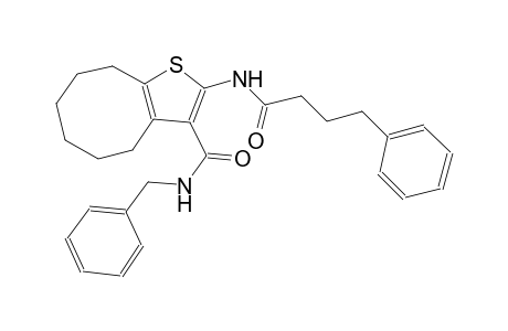 N-benzyl-2-[(4-phenylbutanoyl)amino]-4,5,6,7,8,9-hexahydrocycloocta[b]thiophene-3-carboxamide