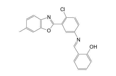 phenol, 2-[(E)-[[4-chloro-3-(6-methyl-2-benzoxazolyl)phenyl]imino]methyl]-
