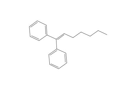 Benzene, 1,1'-(1-heptenylidene)bis-