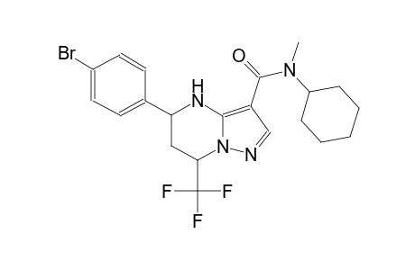 5-(4-bromophenyl)-N-cyclohexyl-N-methyl-7-(trifluoromethyl)-4,5,6,7-tetrahydropyrazolo[1,5-a]pyrimidine-3-carboxamide