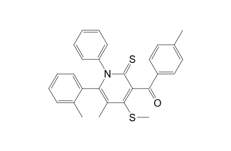 Methanone, [1,2-dihydro-5-methyl-6-(4-methylphenyl)-4-(methylthio)-1-phenyl-2-thioxo-3-pyridinyl](4-methylphenyl)-
