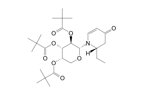 (2S)-N-(2',3',4'-TRI-O-PIVALOYL-ALPHA-D-ARABINOPYRANOSYL)-2-ETHYL-5,6-DEHYDROPIPERIDIN-4-ONE