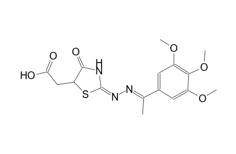 5-thiazolidineacetic acid, 4-oxo-2-[(2E)-2-[1-(3,4,5-trimethoxyphenyl)ethylidene]hydrazono]-, (2E)-