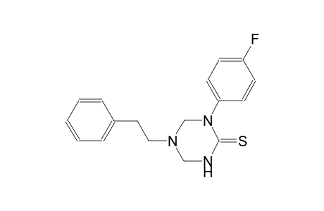 1-(4-fluorophenyl)-5-(2-phenylethyl)tetrahydro-1,3,5-triazine-2(1H)-thione