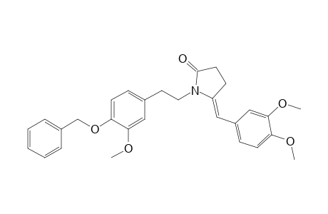(5E)-1-[2-(4-benzoxy-3-methoxy-phenyl)ethyl]-5-veratrylidene-2-pyrrolidone