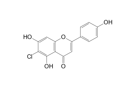 6-Chloranyl-2-(4-hydroxyphenyl)-5,7-bis(oxidanyl)chromen-4-one